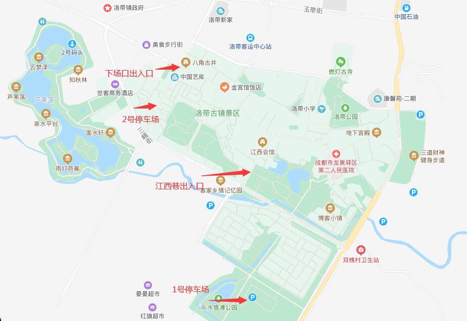 成都洛带古镇景区今日起对外有序开放 游客扫码进入景区