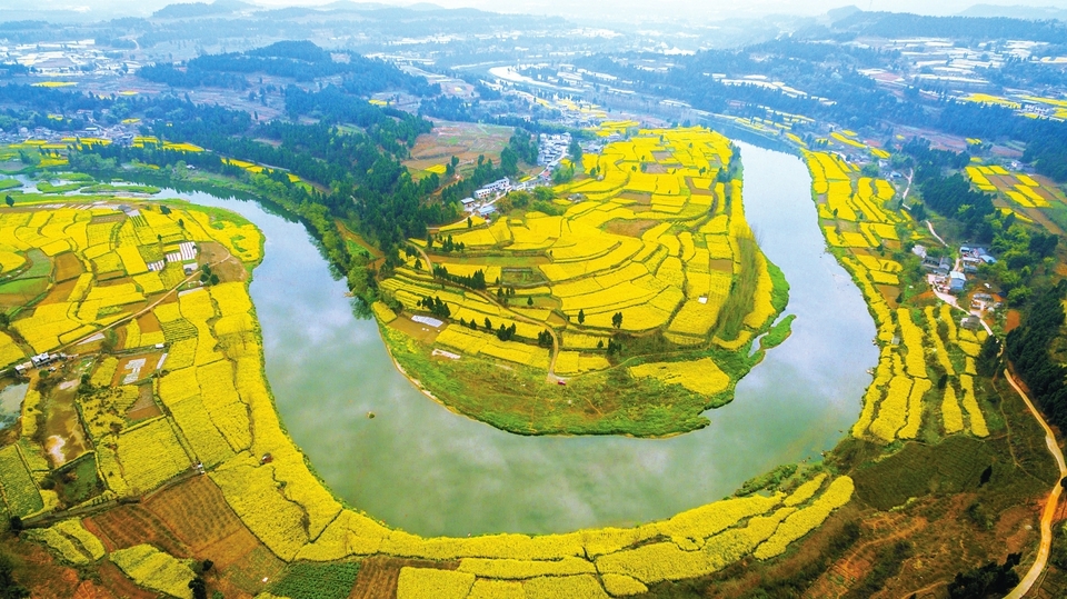 四川盆地风景图片