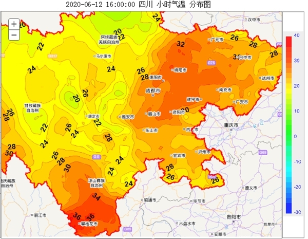 四川“高温第一城”攀枝花终于要凉快了，周末全川大部有雨骚扰