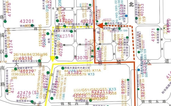 成都：地铁施工锦城大道交子南一路口禁止右转明起7条公交线路有变_四川在线