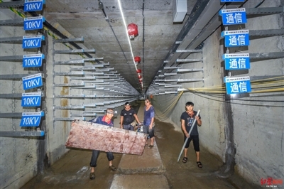 揭秘成都东部新区首条地下综合管廊 地下3米长出一条生命通道 四川在线