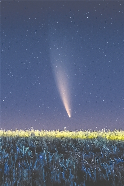 彗星来啦成都追星人拍下惊艳大尾巴 四川在线